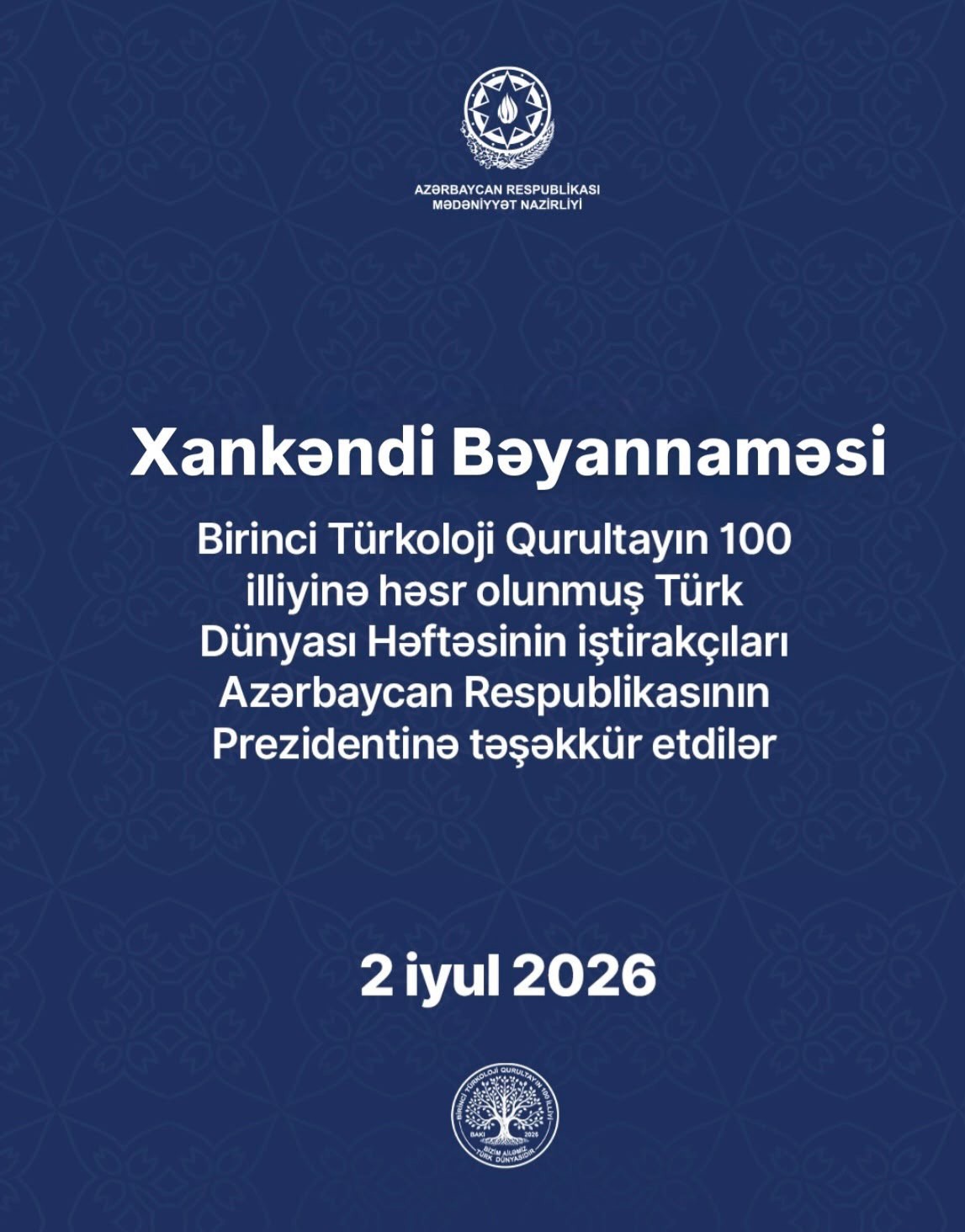 Xankəndi Bəyannaməsi qəbul edilib